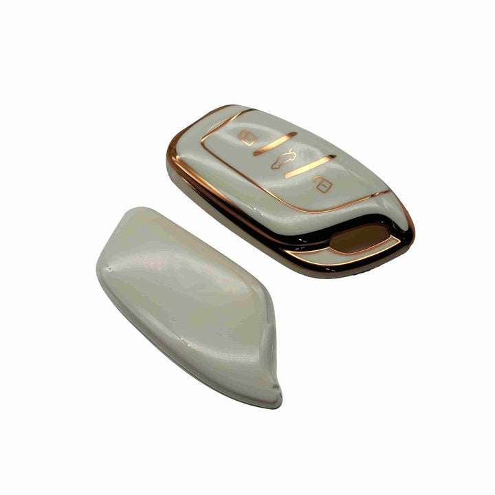 MG HS TPU Plastic Protection Key Cover White - Model 2020-2021