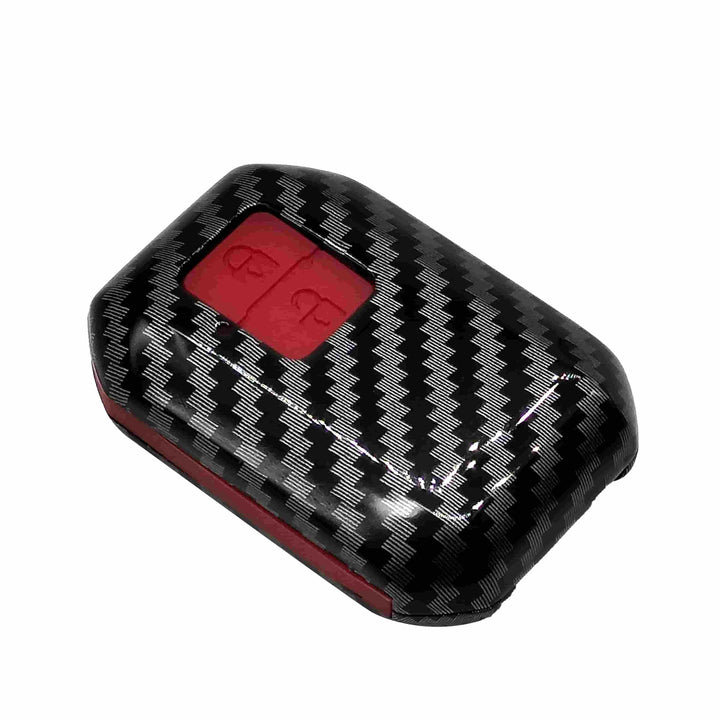 Suzuki Swift Plastic Protection Key Cover Carbon Fiber With Red PVC 2 Buttons - Model 2022-2023