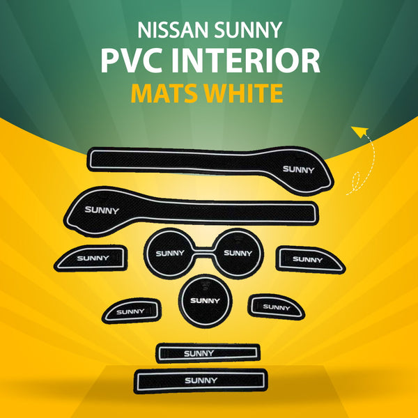 Nissan Sunny PVC Interior Mats White - Model 2005-2010