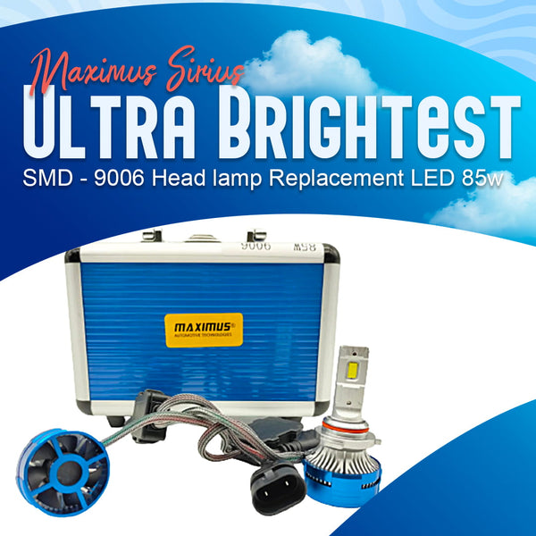 Maximus Sirius Ultra Brightest SMD - 9006 Head lamp Replacement LED 85w
