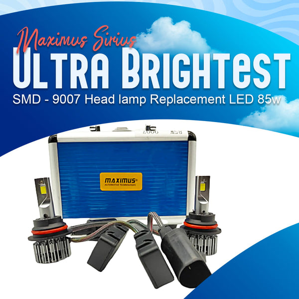 Maximus Sirius Ultra Brightest SMD - 9007 Head lamp Replacement LED 85w
