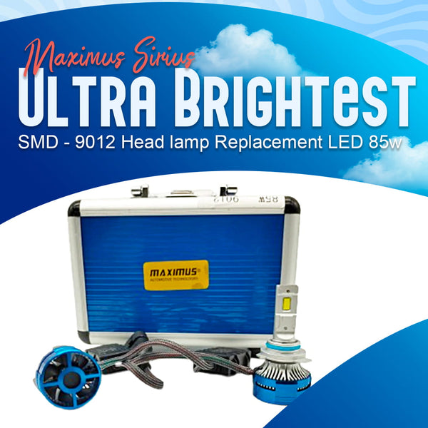 Maximus Sirius Ultra Brightest SMD - 9012 Head lamp Replacement LED 85w