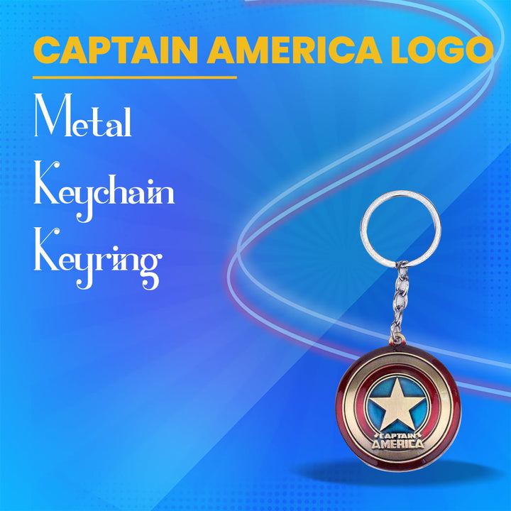 Captain America Metal Keychain Keyring