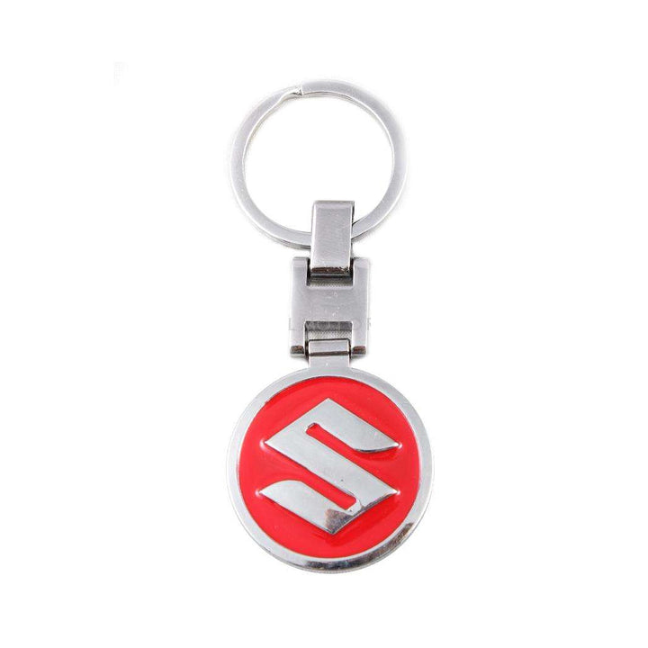 Suzuki Logo Metal Keychain Keyring Red