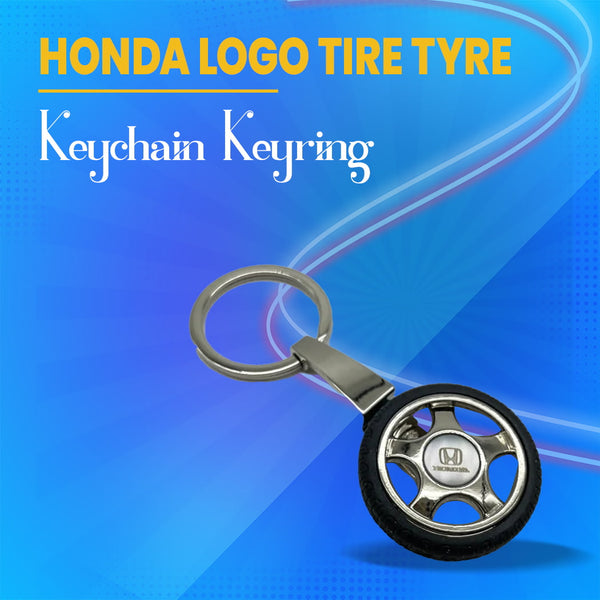Honda Logo Tire Tyre Keychain Keyring
