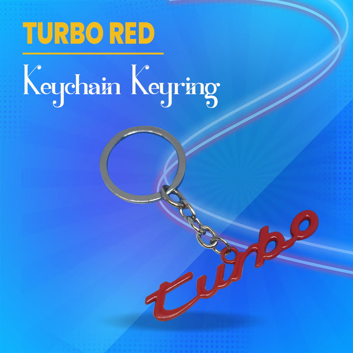Turbo Red Keychain Keyring