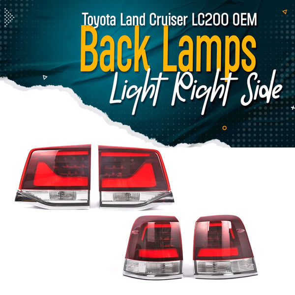 Toyota Land Cruiser LC200 OEM Back Lamps Light Right Side - Model 2015-2021