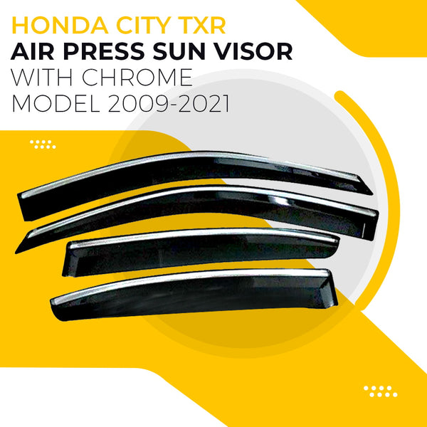 Honda City TXR Air Press Sun Visor With Chrome - Model 2009-2021