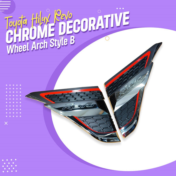 Toyota Hilux Revo/Rocco Chrome Decorative Wheel Arch Style B