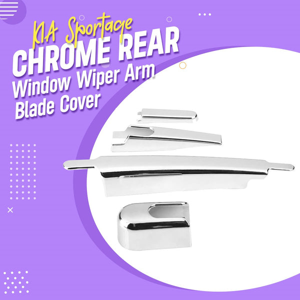KIA Sportage Chrome Rear Window Wiper Arm Blade Cover Trim - Model 2019 -2021
