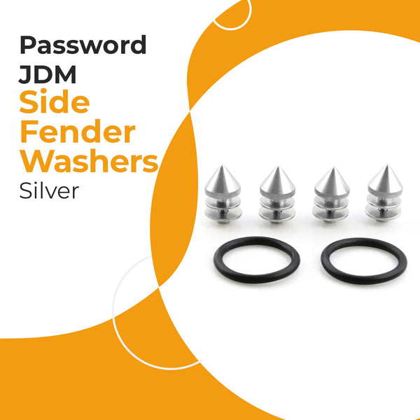 Password JDM Side Fender Washers - Silver