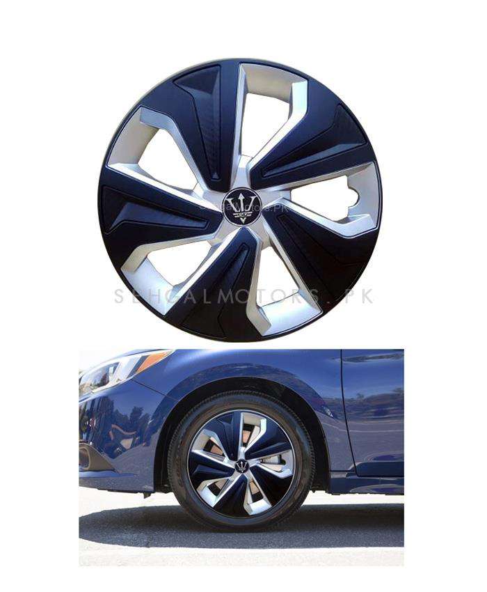 Wheel Cover Black Silver 12 inches - WK2-1SL-12