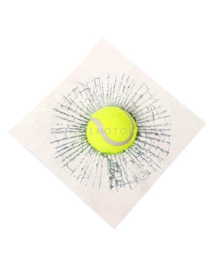 3D Tennis Ball Hit Window Car Sticker