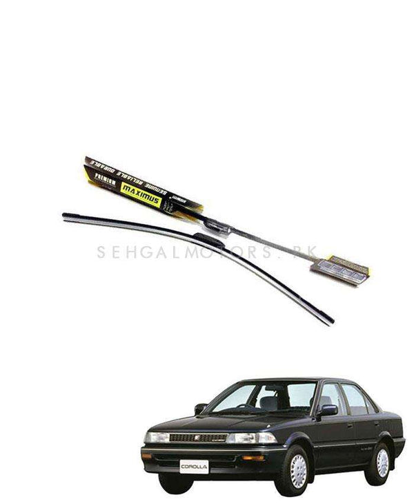 Toyota Corolla 6th Generation Maximus Premium Silicone Wiper Blades - Model 1987-1991