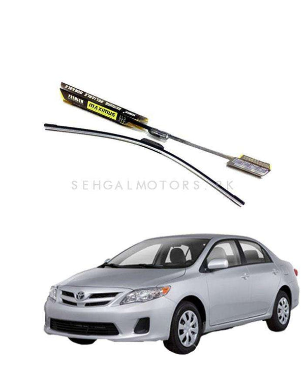 Toyota Corolla Maximus Premium Silicone Wiper Blades - Pair - Model 2012-2014