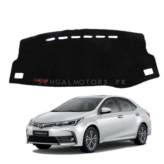 Toyota Corolla Dashboard Carpet For Protection and Heat Resistance Black - Model - 2018 -2021