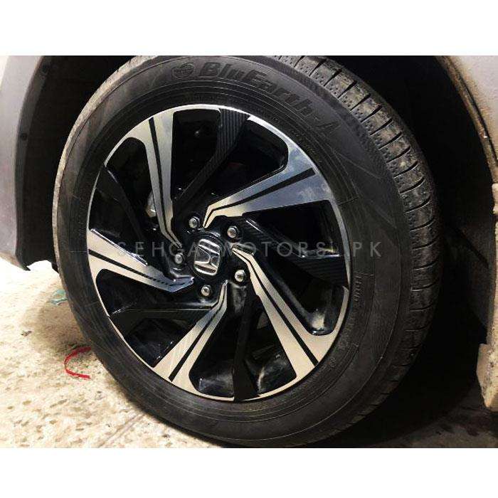 Honda Civic 3D Rim Sticker 16 inches Carbon Fiber - Model 2016-2021