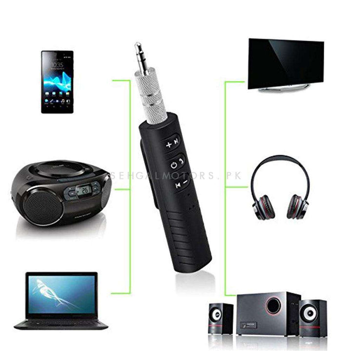 SEC Bluetooth Music Receiver Adapter and 3.5 mm Aux Output