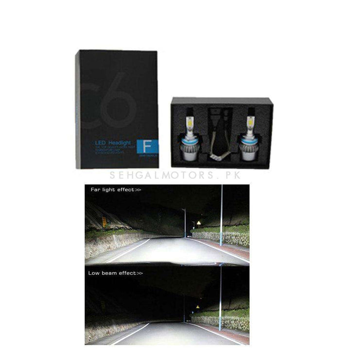 Car Brightest Light C6 Pro LED SMD HID For Head Lights Headlamps | Car Front Light - H4