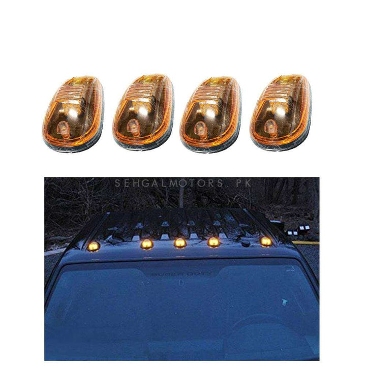 Universal Yellow LED Roof Top Marker Lamps 5 Pcs