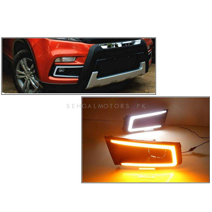 Suzuki Vitara Fog Lamps Light DRL Covers Dual LED - Model 2016-2021