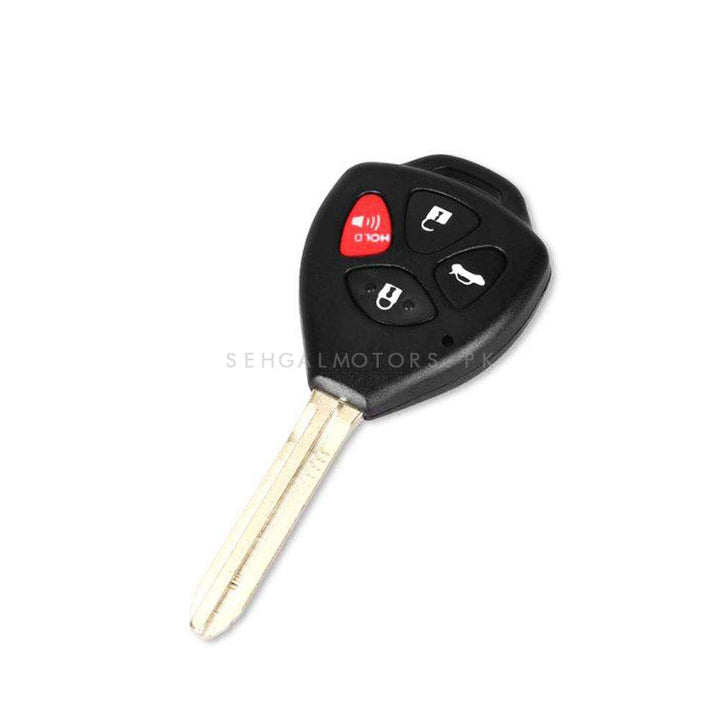 Toyota Camry Replacement Key Shell Case Cover 4 Button Black - Model 2011-2022