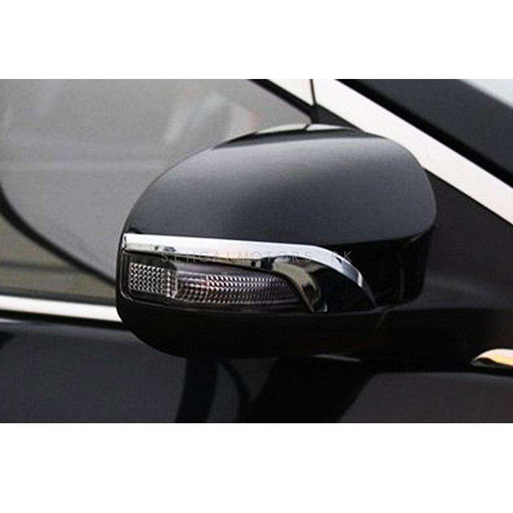 Toyota Land Cruiser Side Mirror Chrome Cover Black with LED- Model 2012-2021