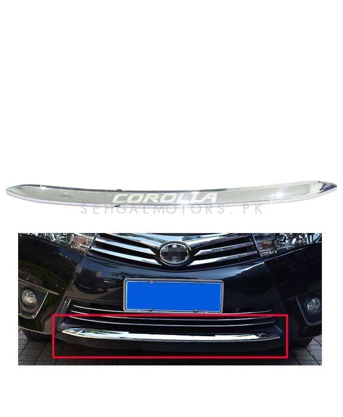 Toyota Corolla Front Bumper Lower Lip Chrome Moulding Each MA00796 - Model 2014-2017