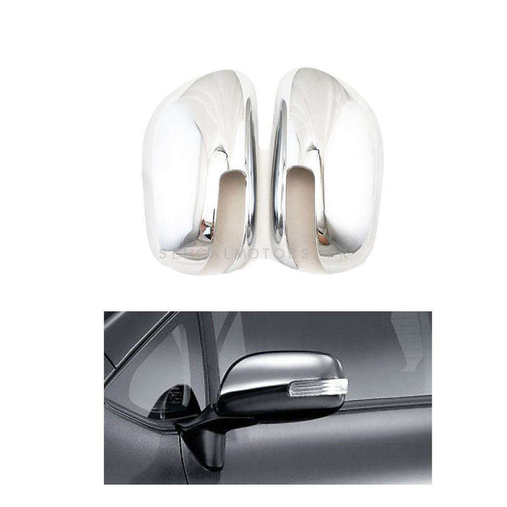 Toyota Corolla Chrome Side Mirror Covers Pair with clips- Model 2008-2012