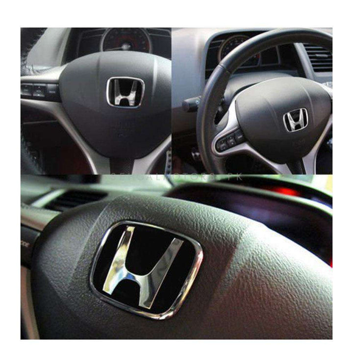 Honda Black Color Mugen Steering Logo