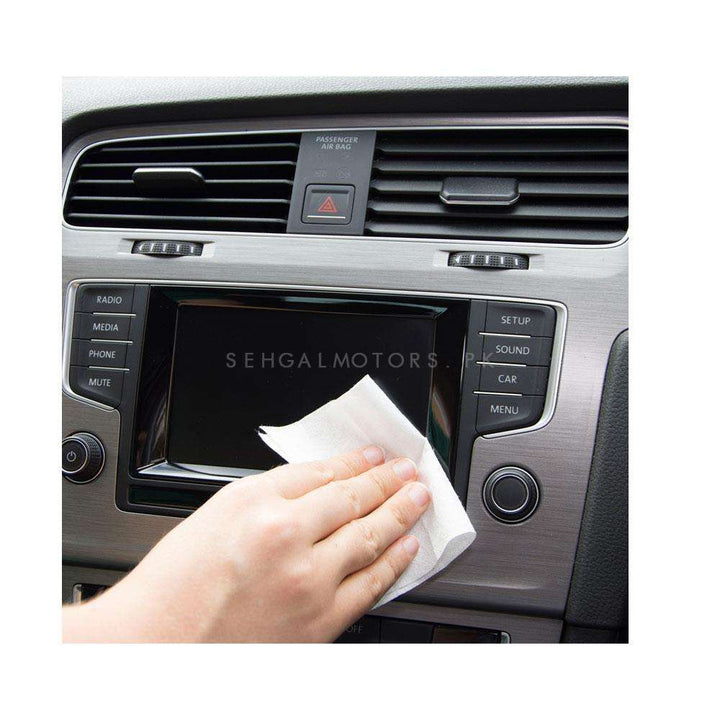 Tablet Portable Wind Screen and Interior Cleaning Wipe