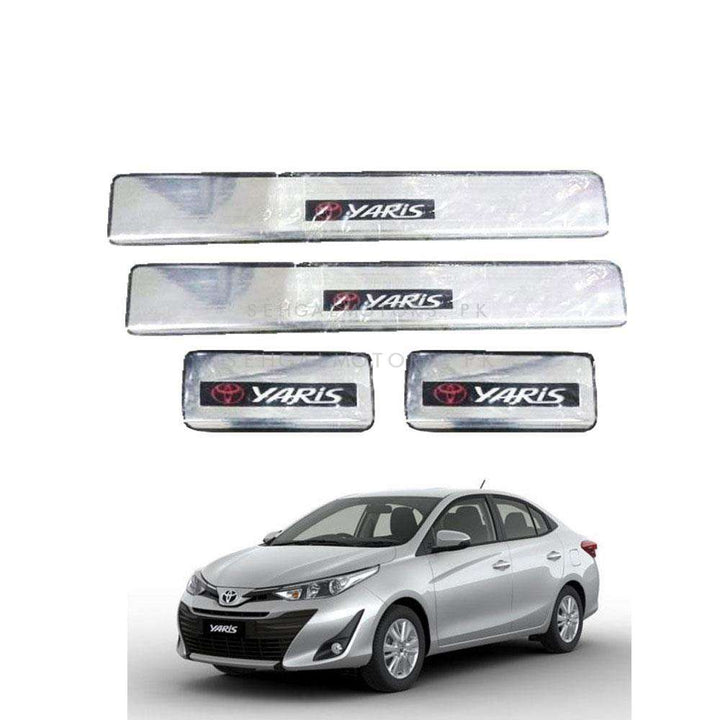 Toyota Yaris Metal LED Sill Plates / Skuff LED panels Style B- Model 2020-2021