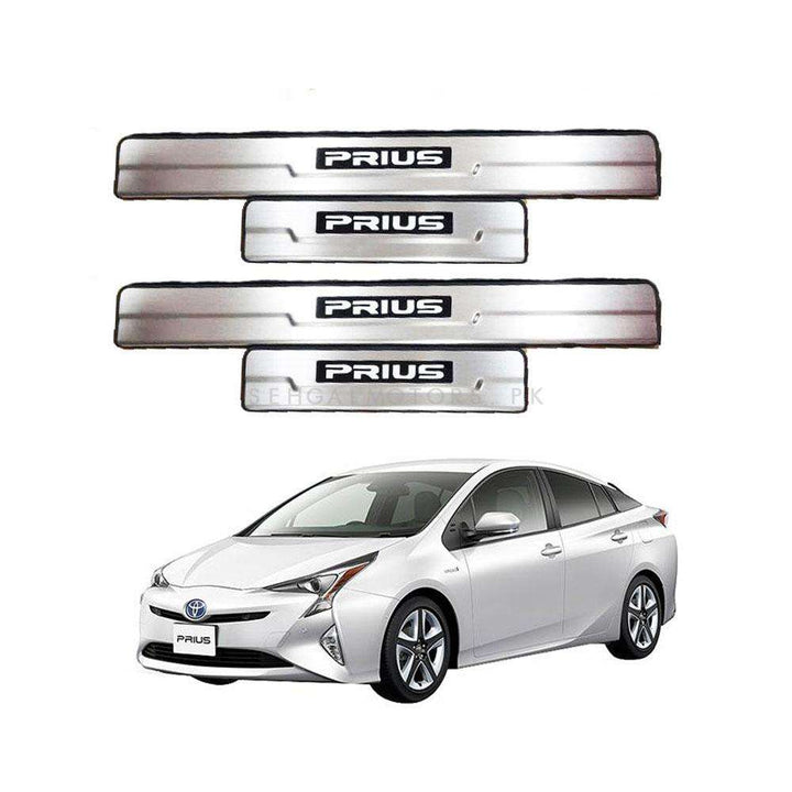 Toyota Prius Metal LED Sill Plates / Skuff LED - Model 2016-2018