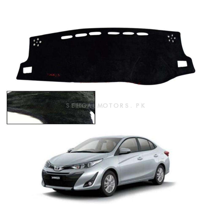 Toyota Yaris Dashboard Carpet Velvet For Protection and Heat Resistance - Model 2020-2021