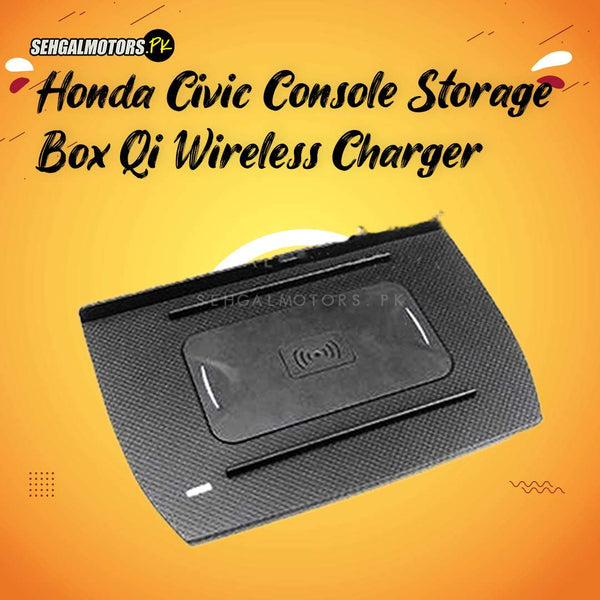 Honda Civic Console Storage Box Qi Wireless Charger For IOS And Android Phones - Model 2016-2021