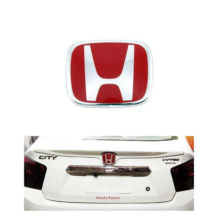 Mugen Honda City Trunk Logo Red (75700-SNW-003ZC) - Each