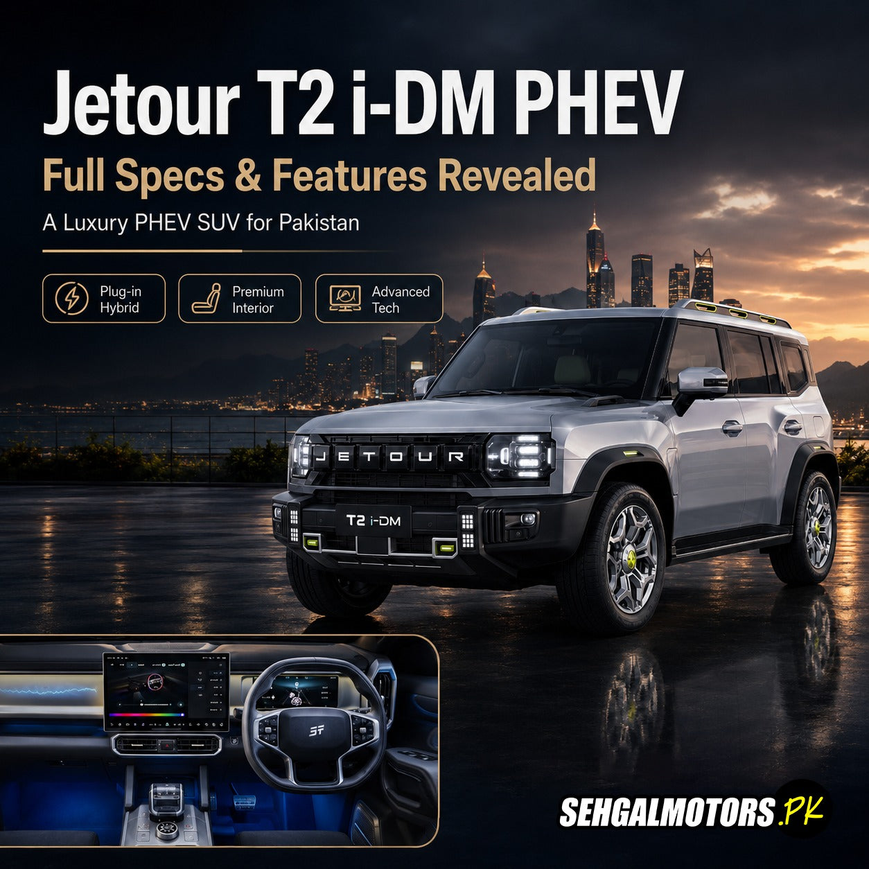 Jetour T2 i-DM PHEV Full Specs & Features Revealed