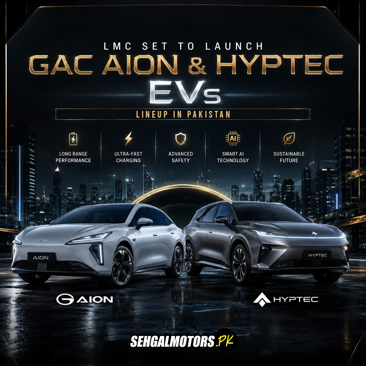 GAC AION & HYPTec EVs launch in Pakistan with long range, fast charging, and smart AI tech