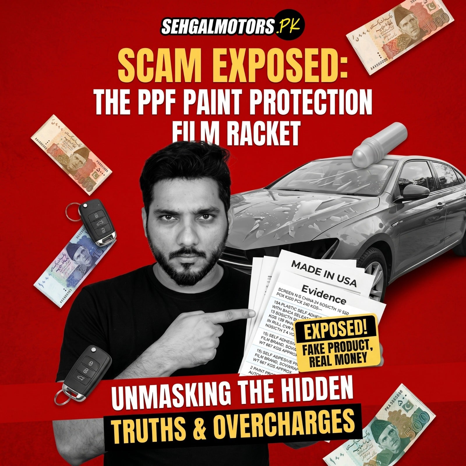 PPF paint protection film scam exposed: fake product, real money lost, overcharges revealed