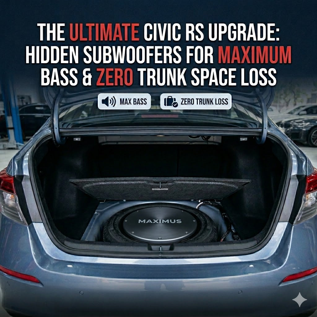 The Ultimate Civic RS Upgrade: Hidden Subwoofers for Maximum Bass and Zero Trunk Space Loss