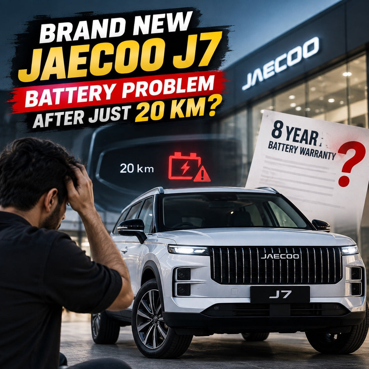 Jaecoo J7 Battery Complaint After 20 KM , Warranty Dispute?