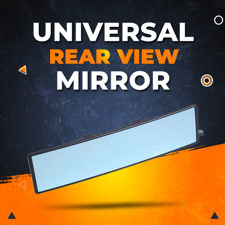 Broadway 270mm Wide Convex Interior Clip on Rear View Clear Mirror Universal