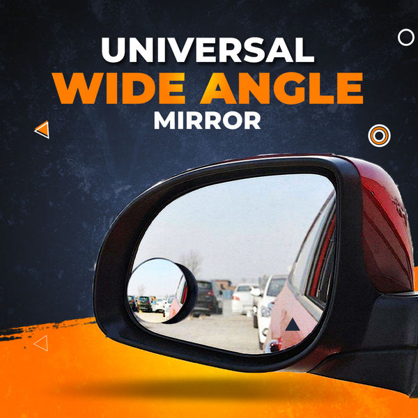 Universal 2 Way 360 Degree Wide Angle Round Blind Spot Mirror - Pair