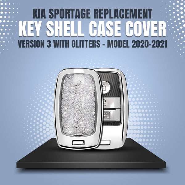 KIA Sportage Replacement Key Shell Case Cover Version 3 With Glitters - Model 2020-2021