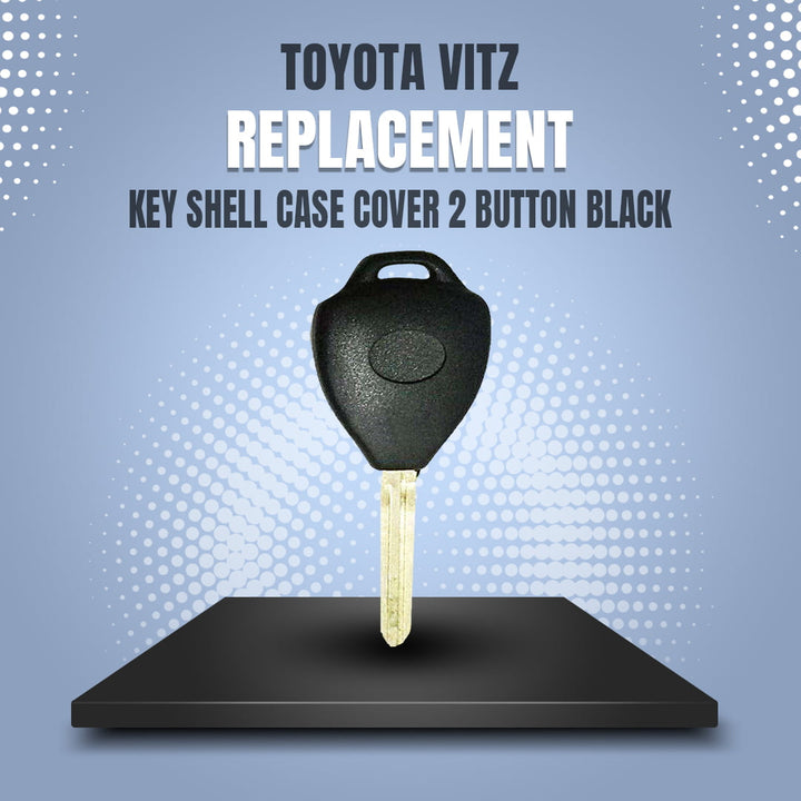 Toyota Vitz Toyota Vitz Replacement Key Shell Case Cover 2 Button Black