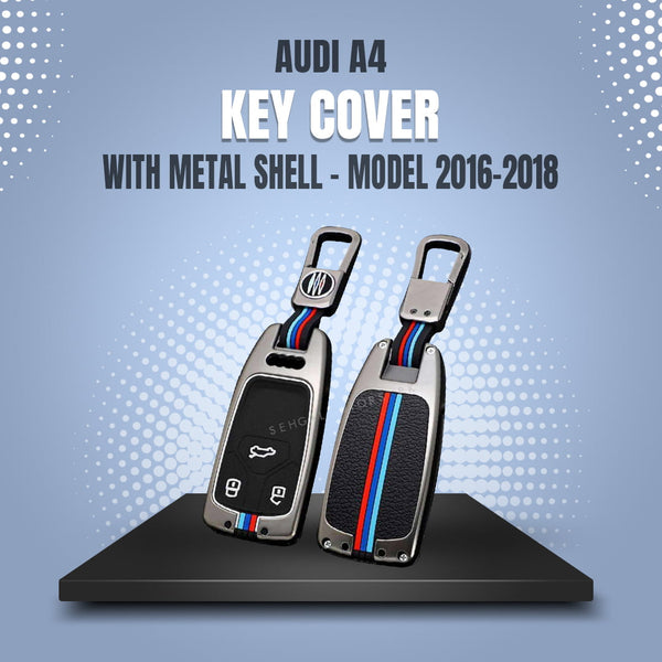 Audi A4 Key Cover With Metal Shell - Model 2016-2018