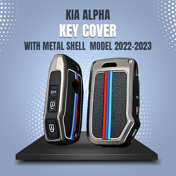 KIA Alpha Key Cover With Metal Shell - Model 2022-2023