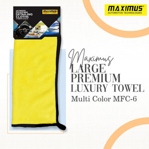 Maximus Premium Microfiber Car Luxury Towel MFC-6 40x60CM 450GSM - Each Multi Color- Ultra Absorbent & Scratch-Free Detailing Towel