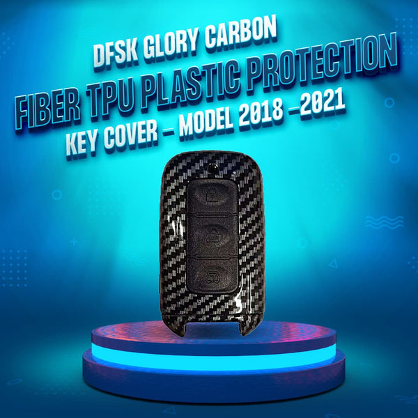 DFSK Glory Plastic Protection Key Cover Carbon Fiber With Black PVC  - Model 2020 -2024