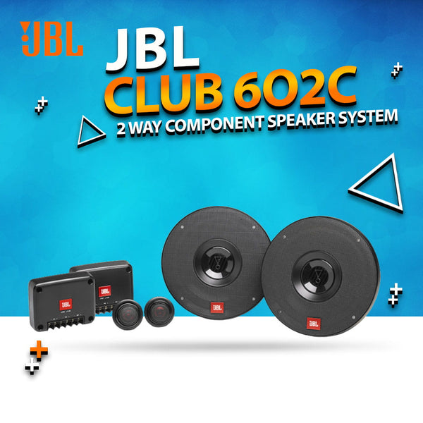 JBL Club 602C 2 Way Component Car Audio Speakers System 6.5 Inches - 210W